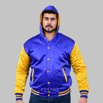 Satin Varsity Jacket Men