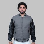 Wool Leather Varsity Jacket